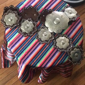 Leather Hip Concho belt